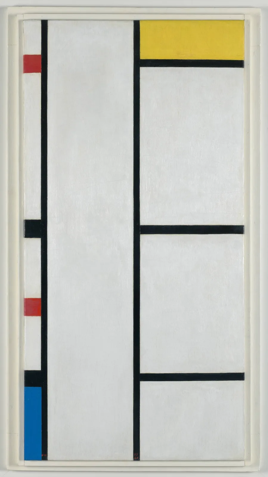 Composition (no. III) blanc-jaune