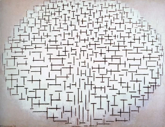 Compositie 10 in zwart wit