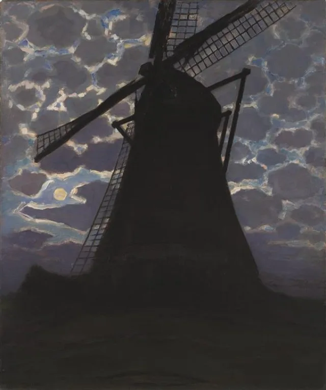 Windmill in the evening (No. 2)