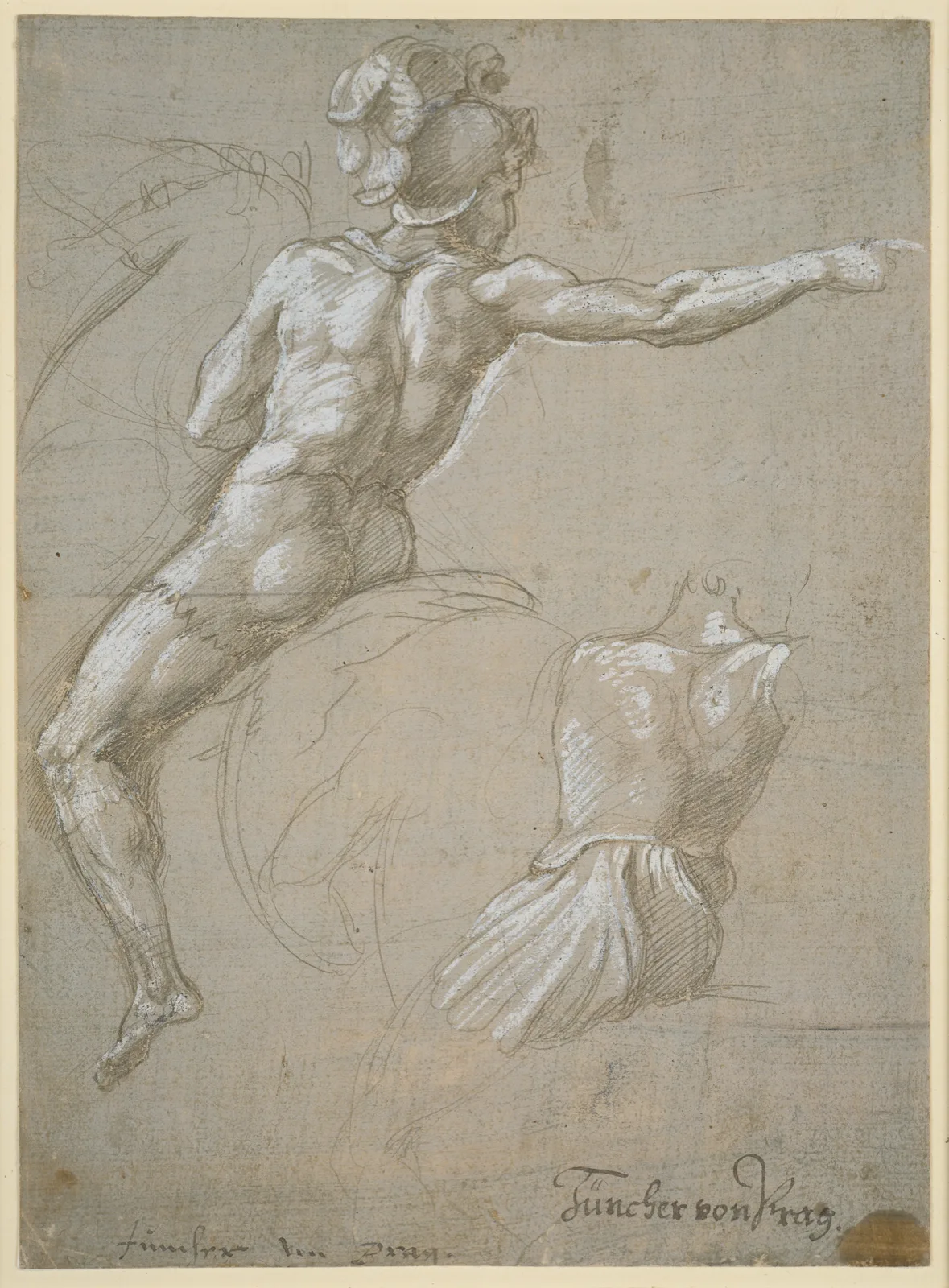 Study of a Warrior on Horseback