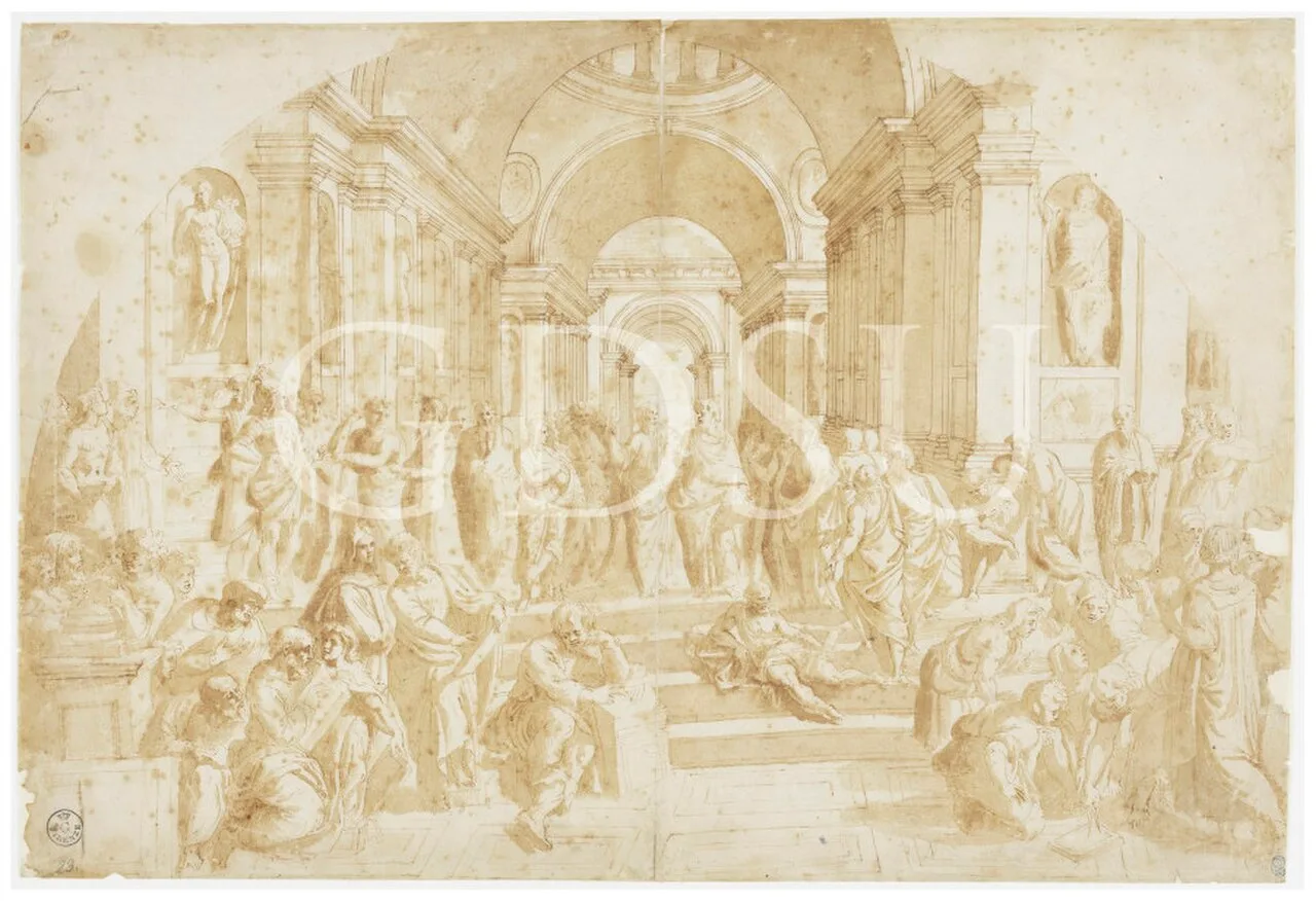 Drawing by Raffaello (Uffizi, 134 S)