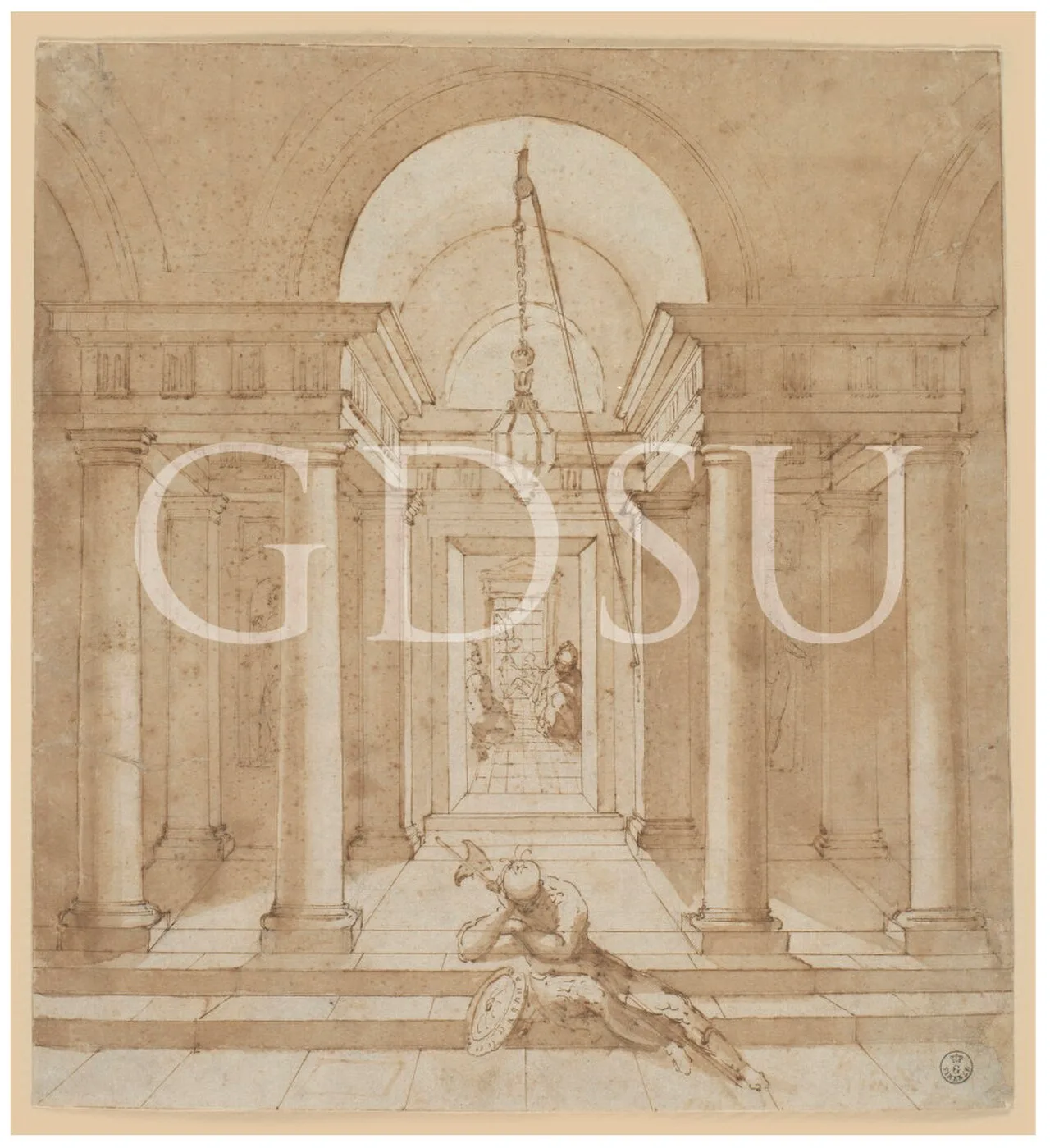 Drawing by Raffaello (Uffizi, 163 A)