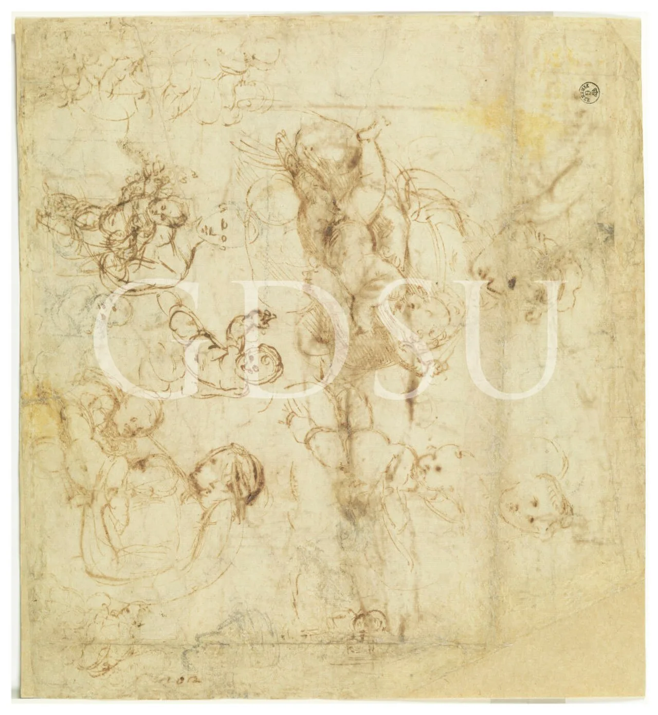 Drawing by Raffaello (Uffizi, 496 E)