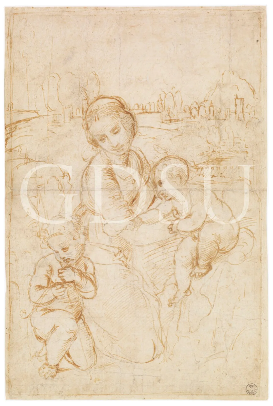 Drawing by Raffaello (Uffizi, 539 E)