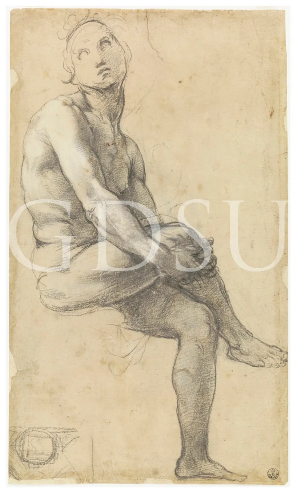 Drawing by Raffaello (Uffizi, 541 E)