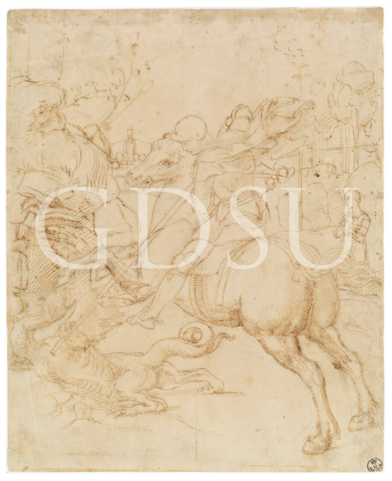 Saint George and the Dragon (No. 4)