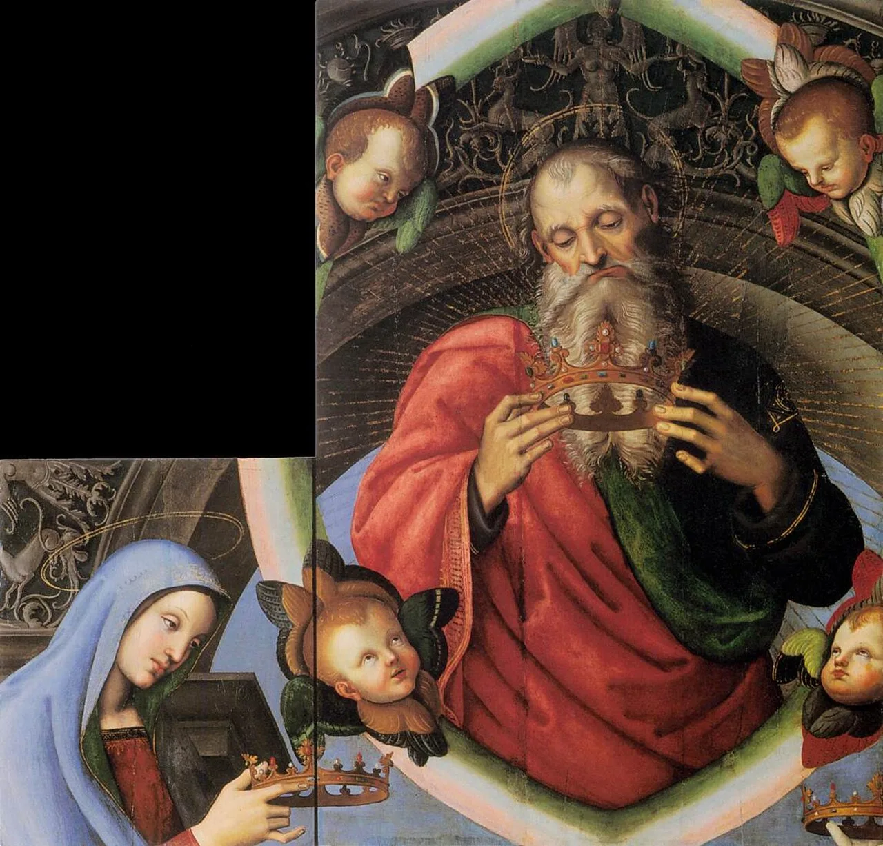 God the Father and the Virgin Mary