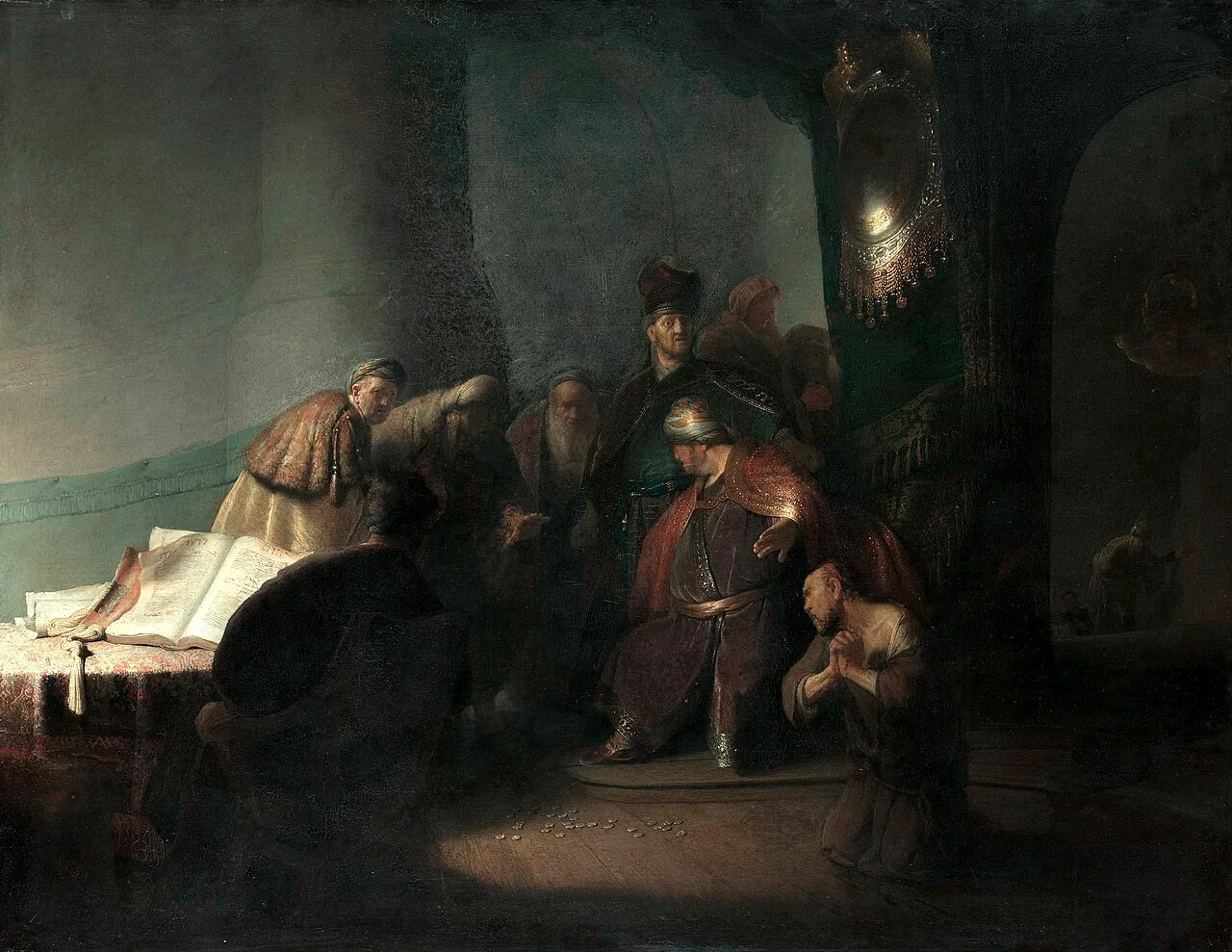 Judas Repentant, Returning the Pieces of Silver