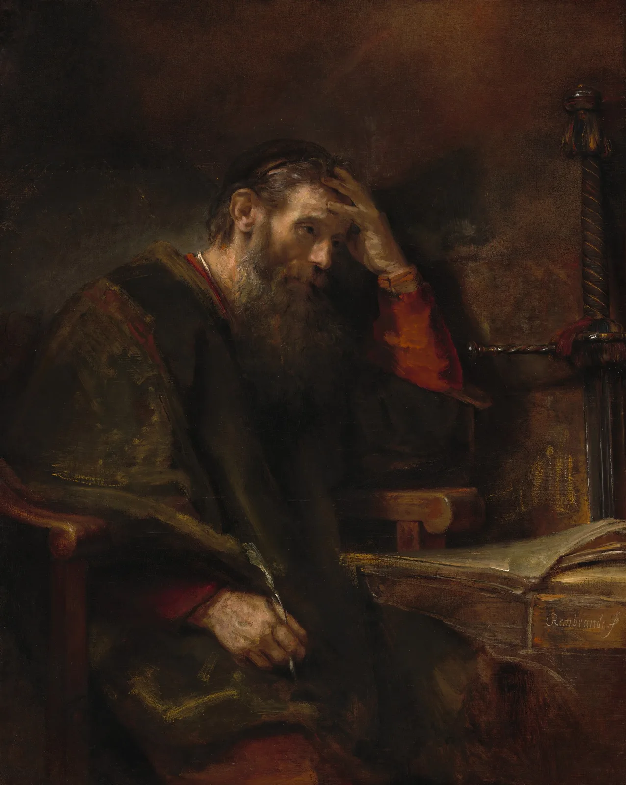 The Apostle Paul at his Writing Desk