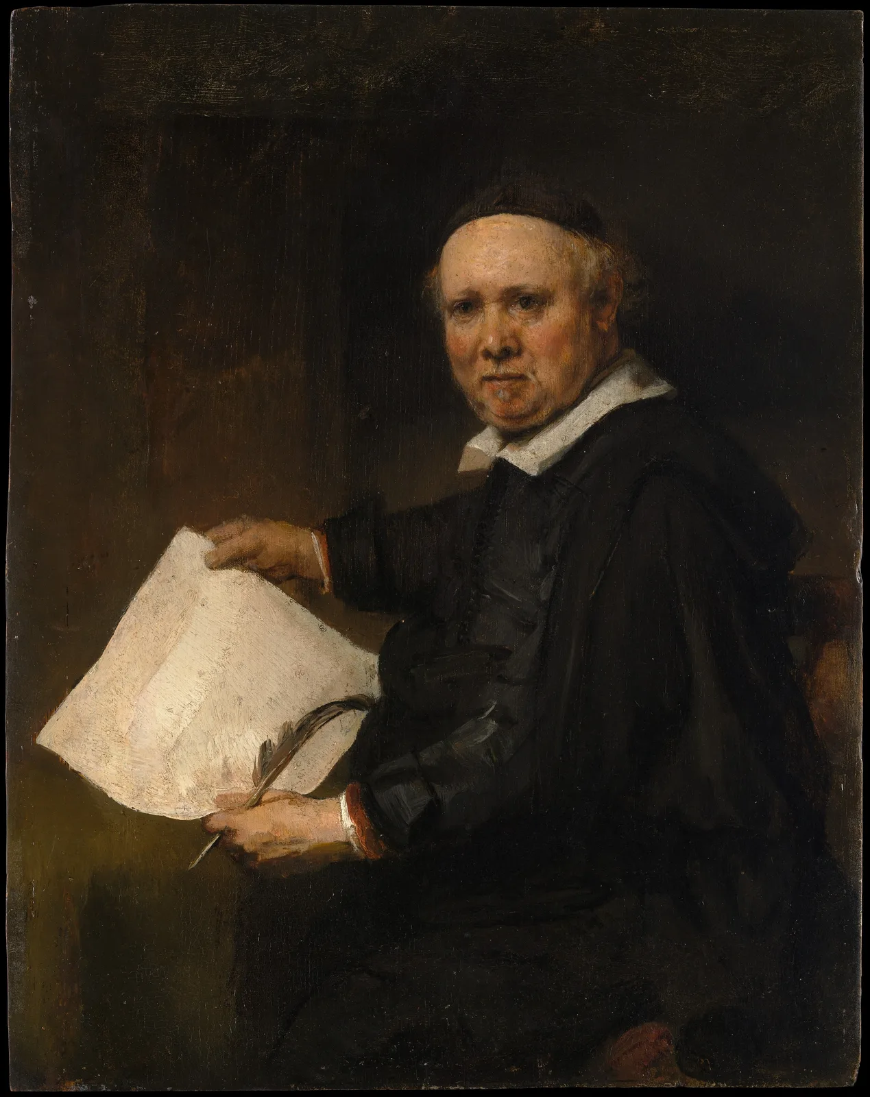 Preparatory Oil Sketch for the Etched Portrait of Lieven Willemsz van Coppenol