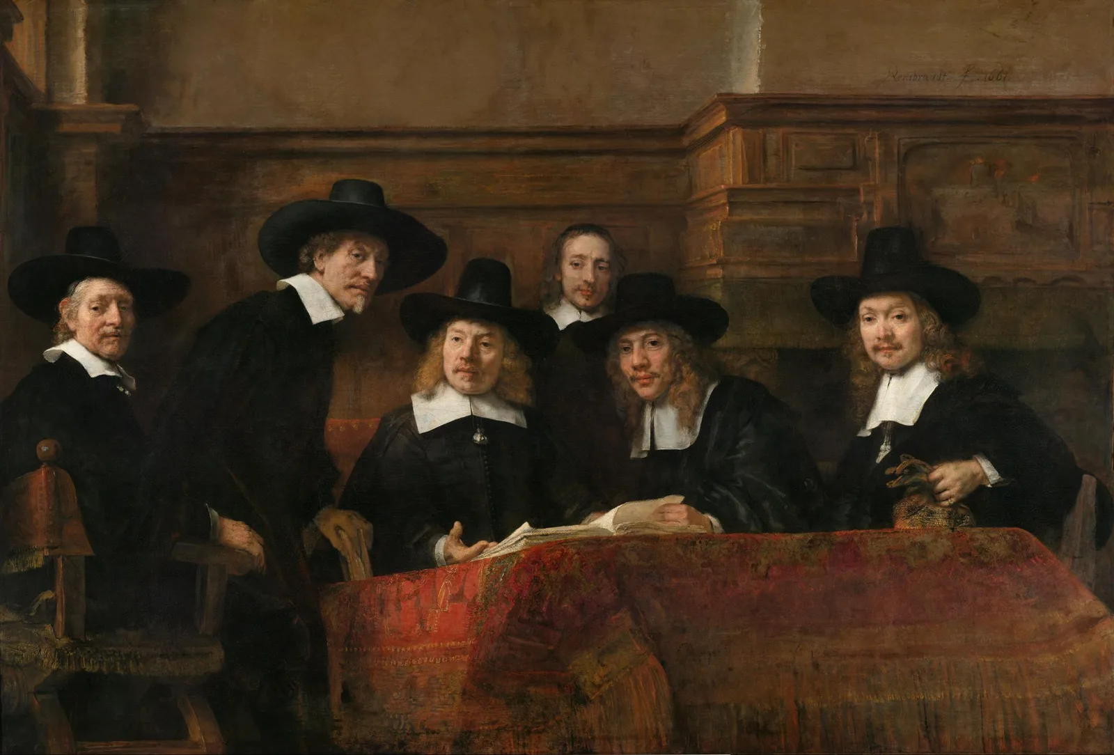 Portrait of the Syndics of the Amsterdam Clothmakers’ Guild, known as the ‘Staalmeesters’
