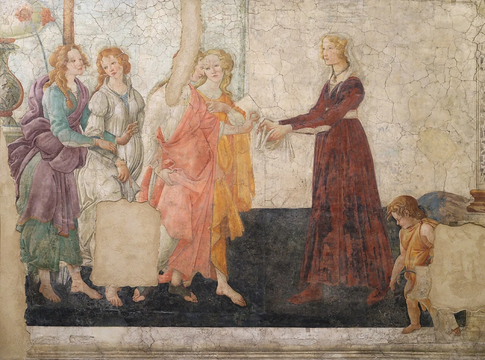 cycle of frescoes by Sandro Botticelli at Villa Lemmi