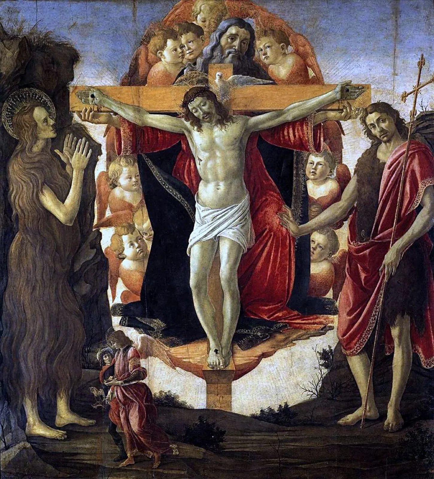 The Trinity with Saint Mary Magdalene and Saint John the Baptist, the Archangel Raphael and Tobias