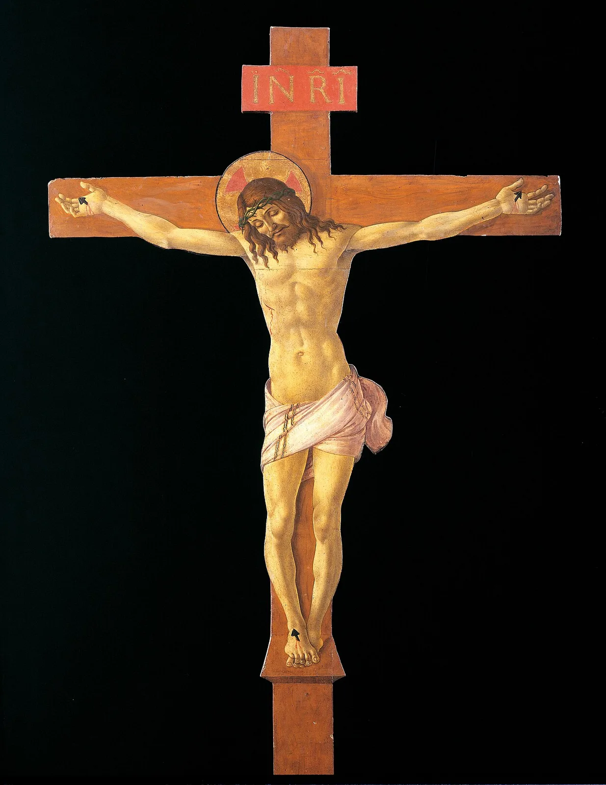 Painted crucifix
