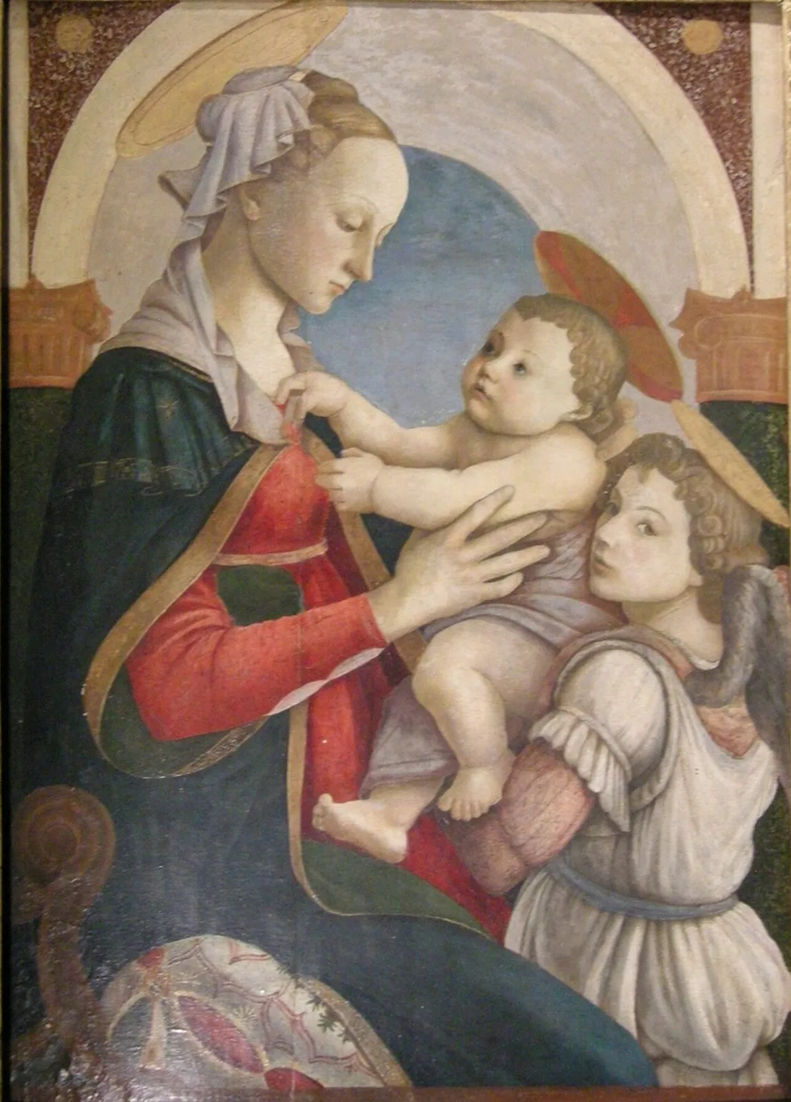 Madonna and Child with an Angel (No. 3)