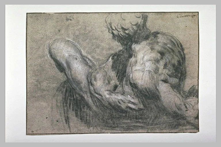 Etude d'après un moulage de la sculpture de Michel-Ange dite le Jour (No. 1)