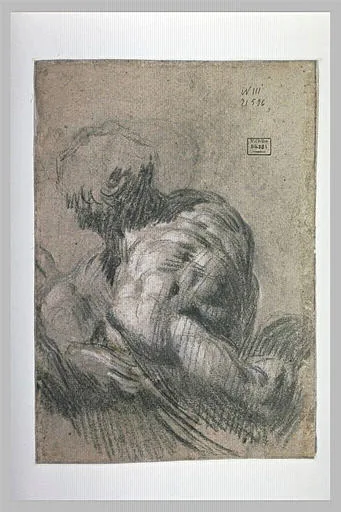 Etude d'après un moulage de la sculpture de Michel-Ange dite le Jour (No. 2)