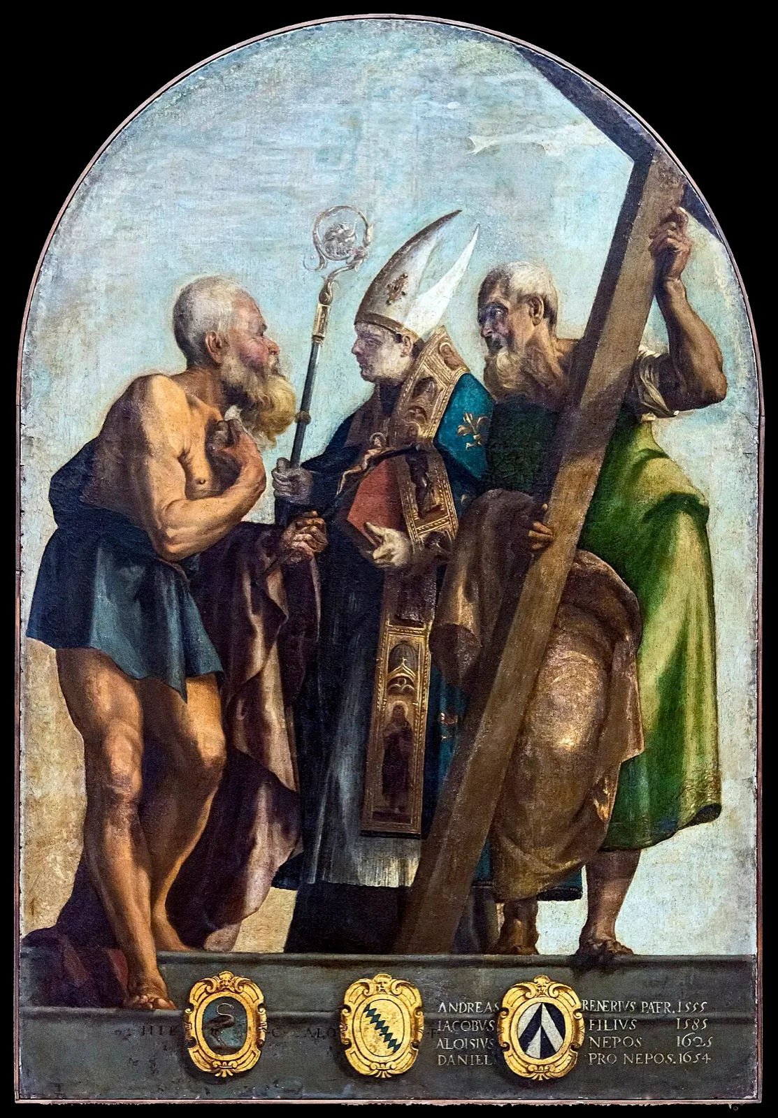 Saints Jerome, Louis of Toulouse and Andrew
