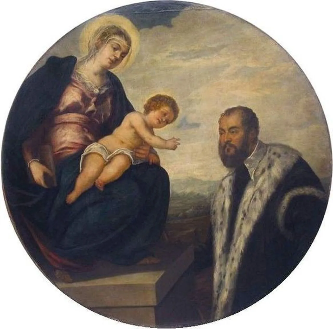 Madonna and Child with a Senator
