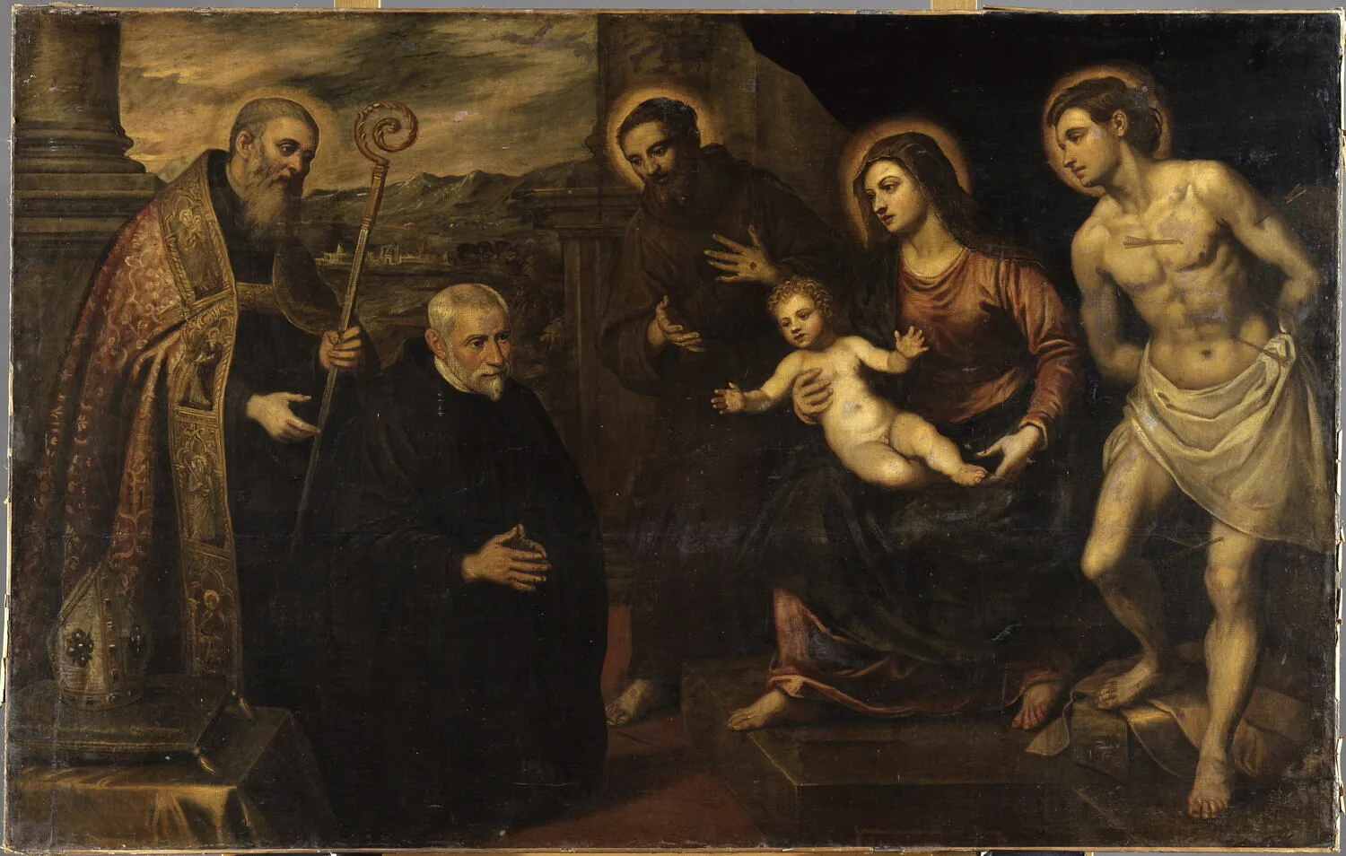 La Vierge entourée de Saints et d'Orants