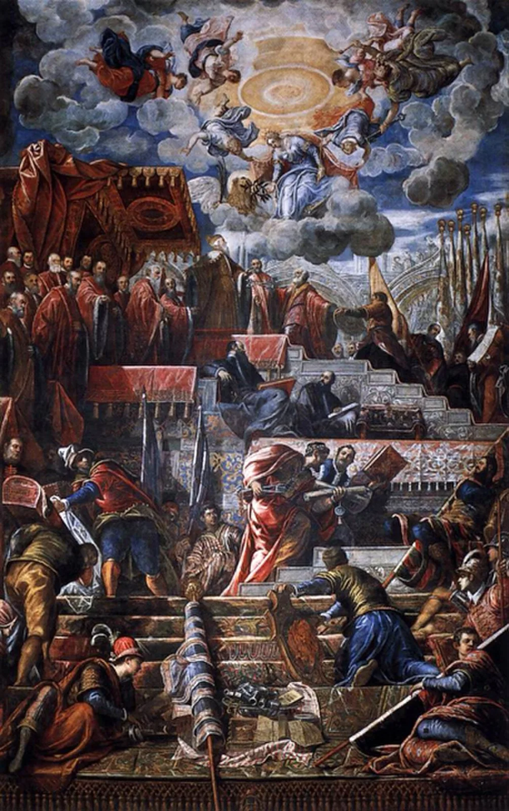 Doge Nicolò da Ponte Receiving a Laurel Crown from Venice