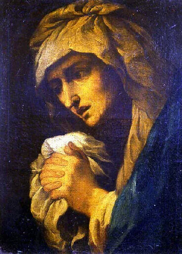 Figure de vieille femme: Vierge de douleur