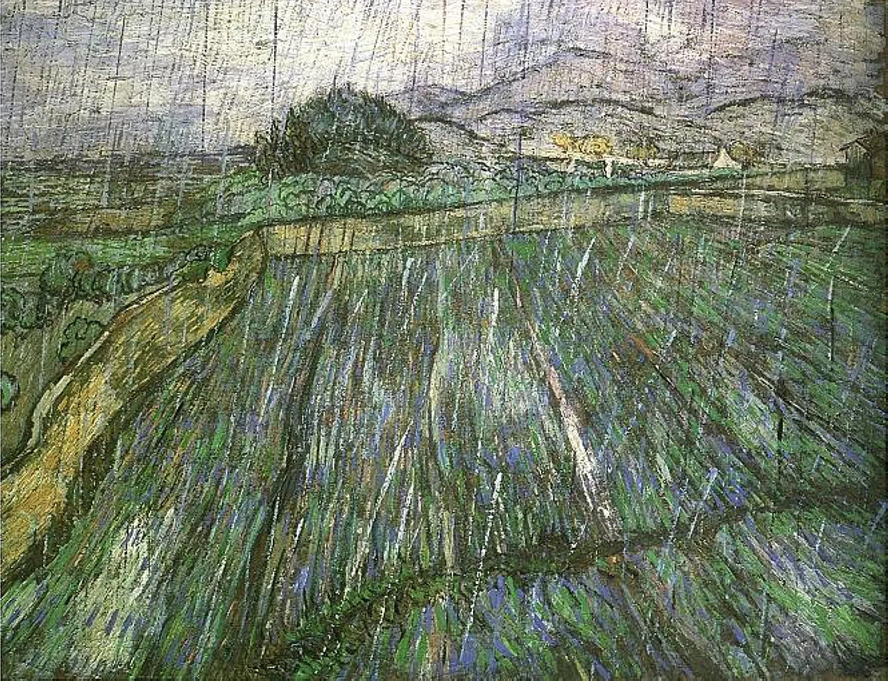 Rain effect: behind the hospital