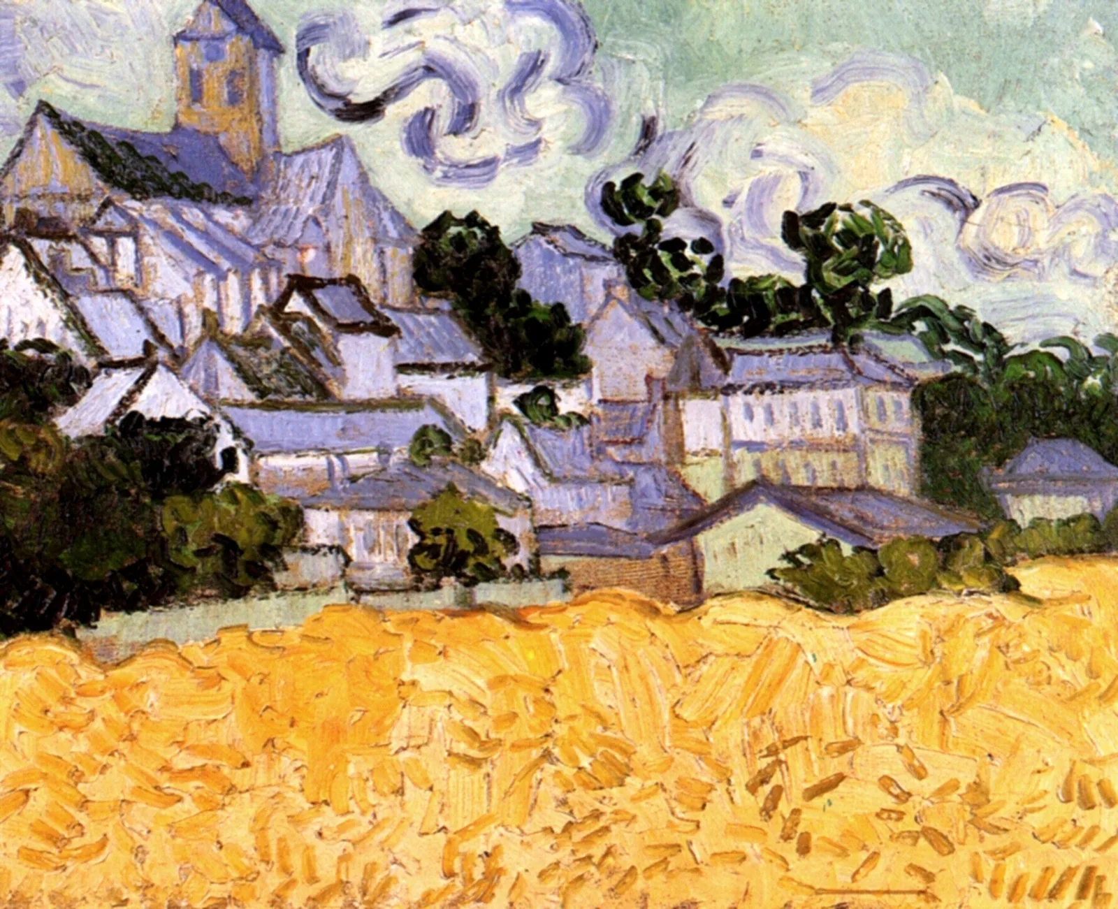 View of Auvers with church