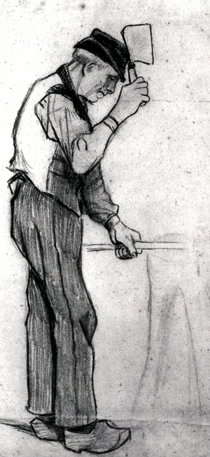 Man chopping wood