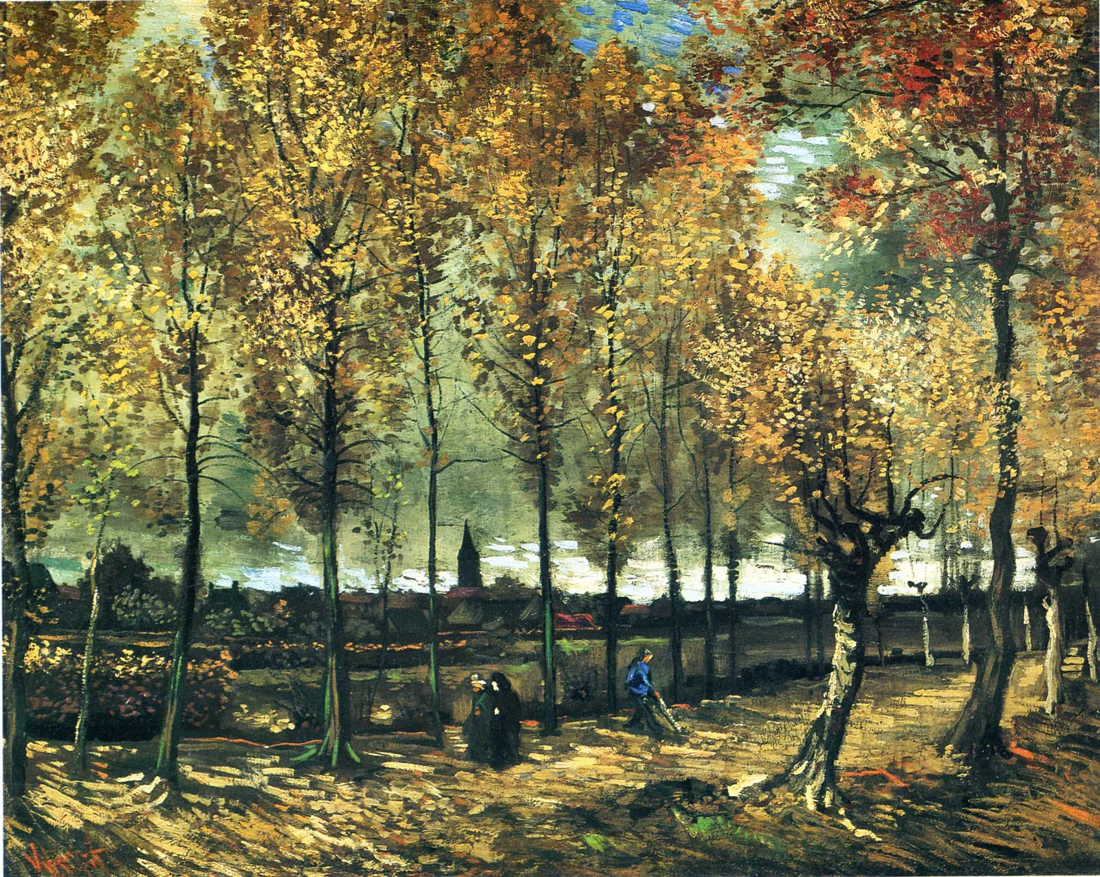 Lane of poplars near Nuenen