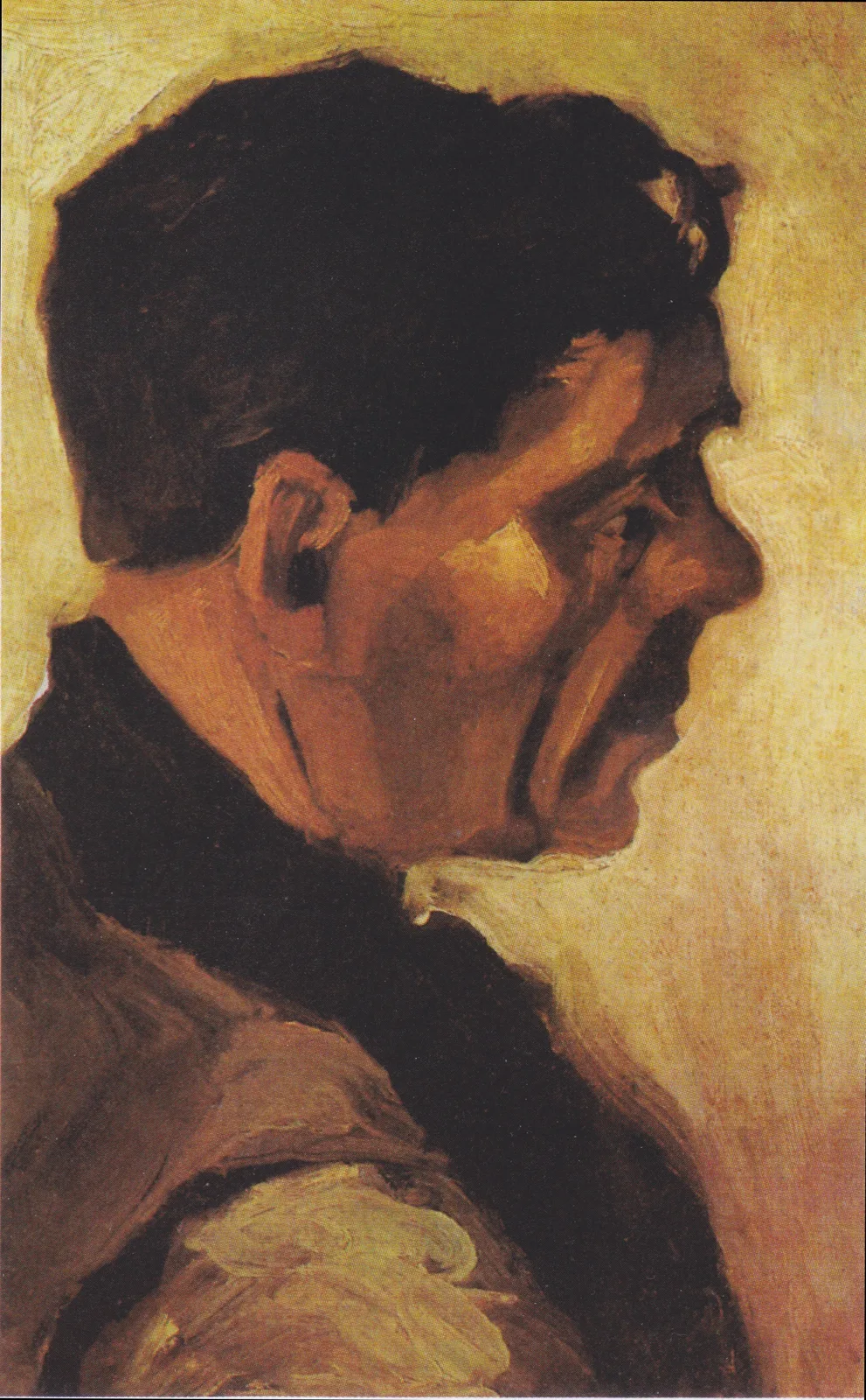 Head of a peasant: right profile