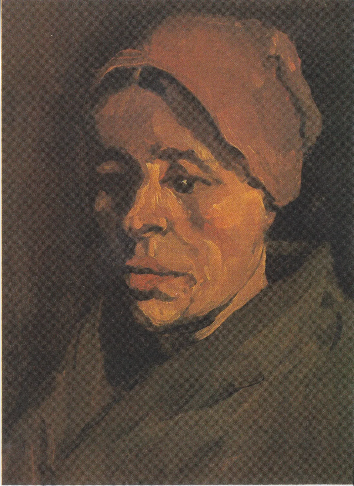 Head of a peasant woman: three quarters to the left