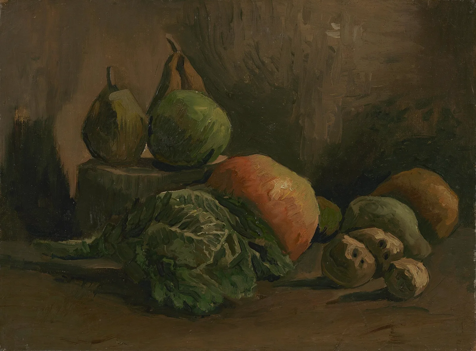 Still life: vegetables and fruit