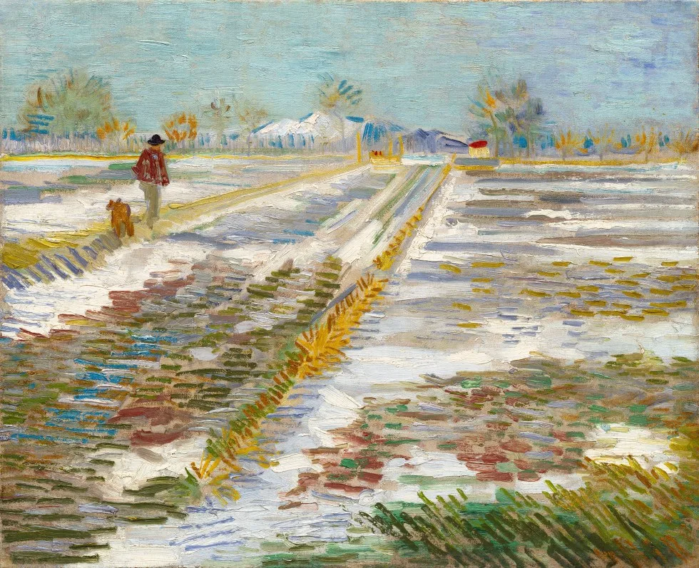 Landsape with snow