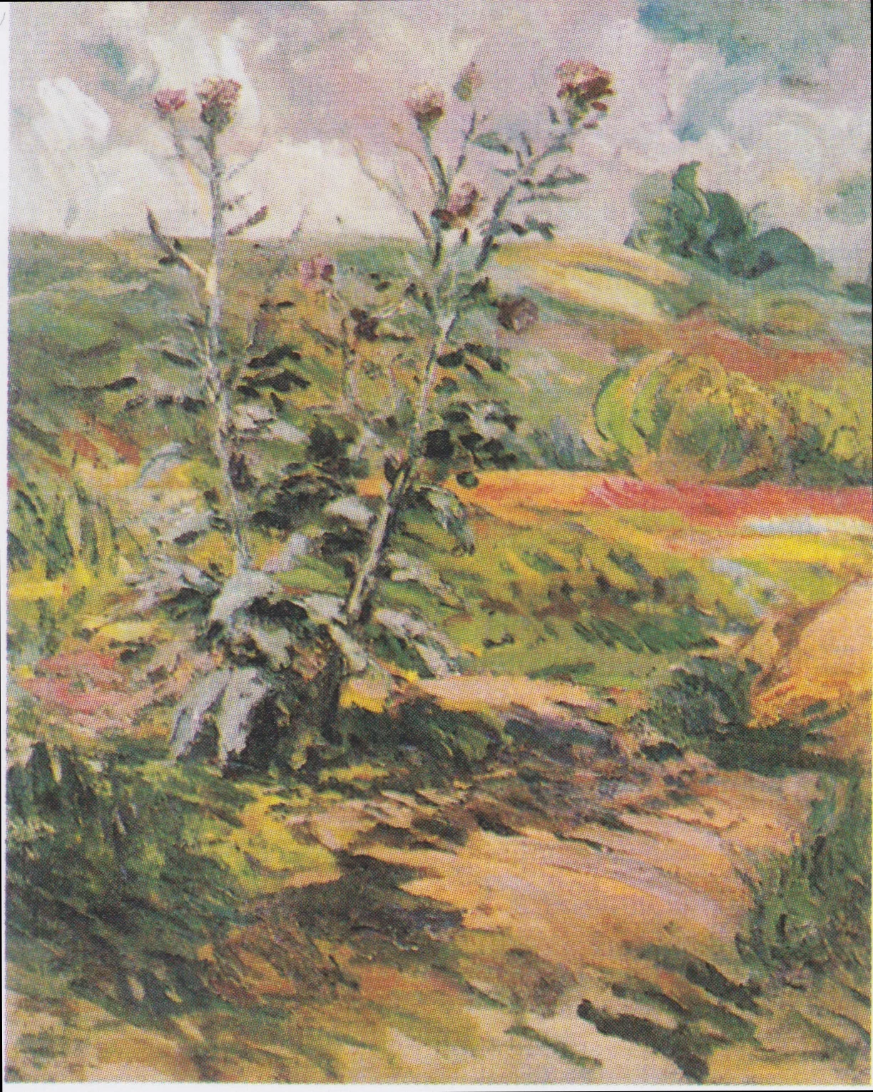Two thistles