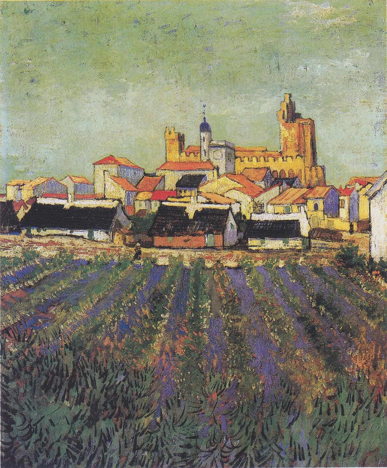 View of Saintes-Maries