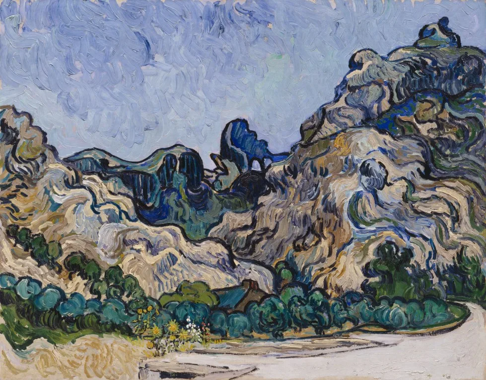 The alpilles with dark hut