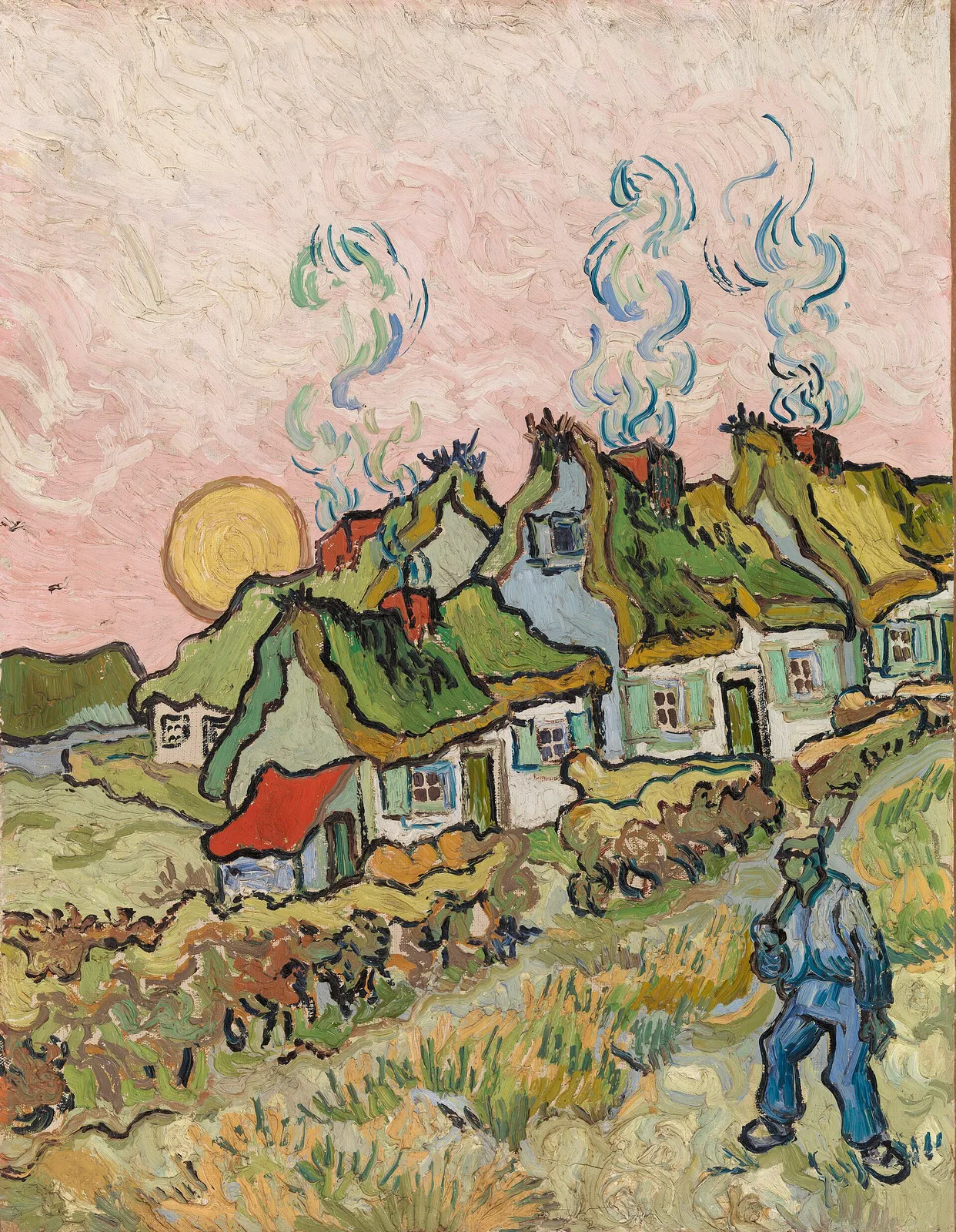 Thatched huts in the sunshine: reminiscence of the north