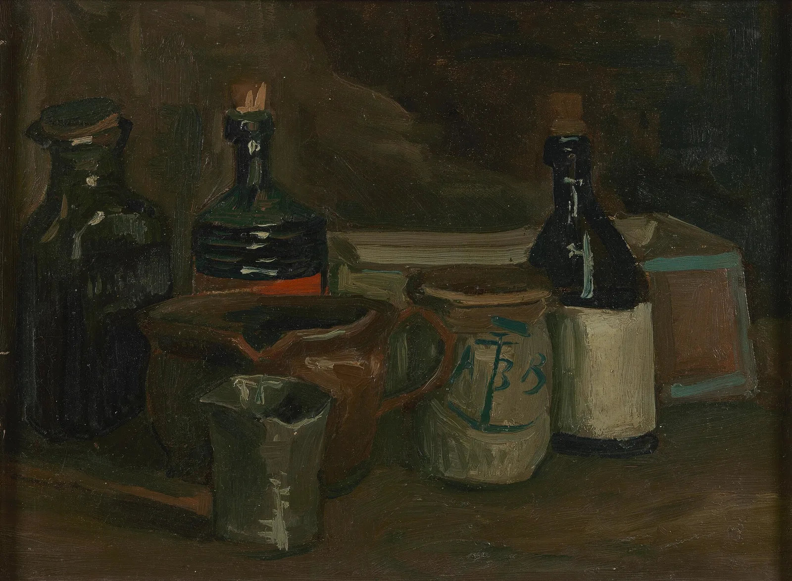 Still life with box and other objects