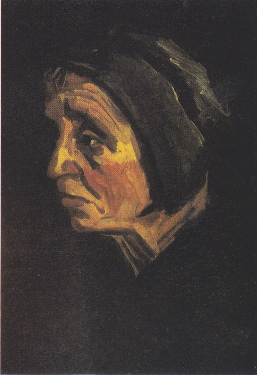 Head of a peasant woman: three quarters to the left