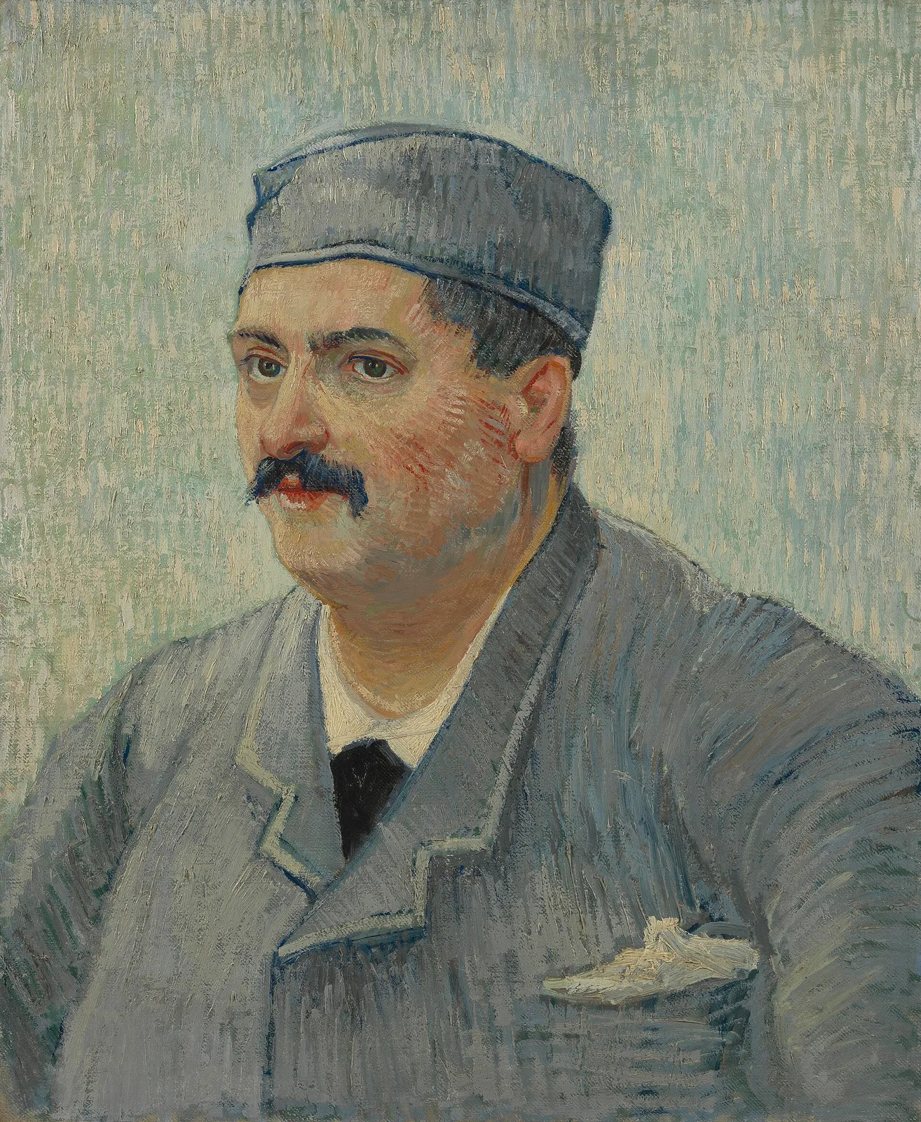 Man in a skull cap