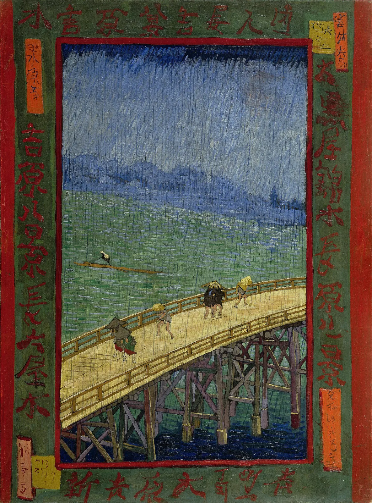Japonaiserie: the bridge [after Hiroshige]