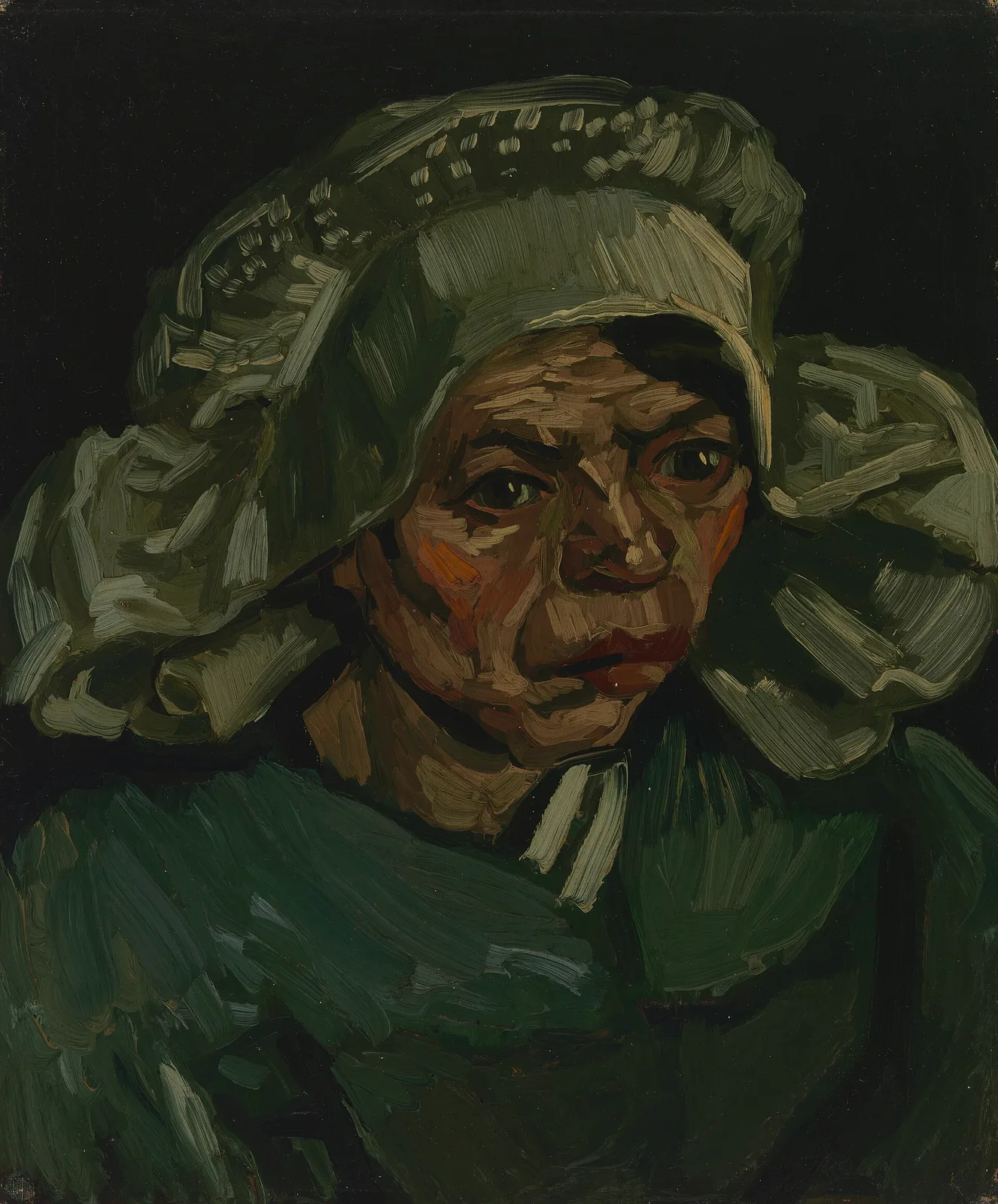 Head of a peasant woman