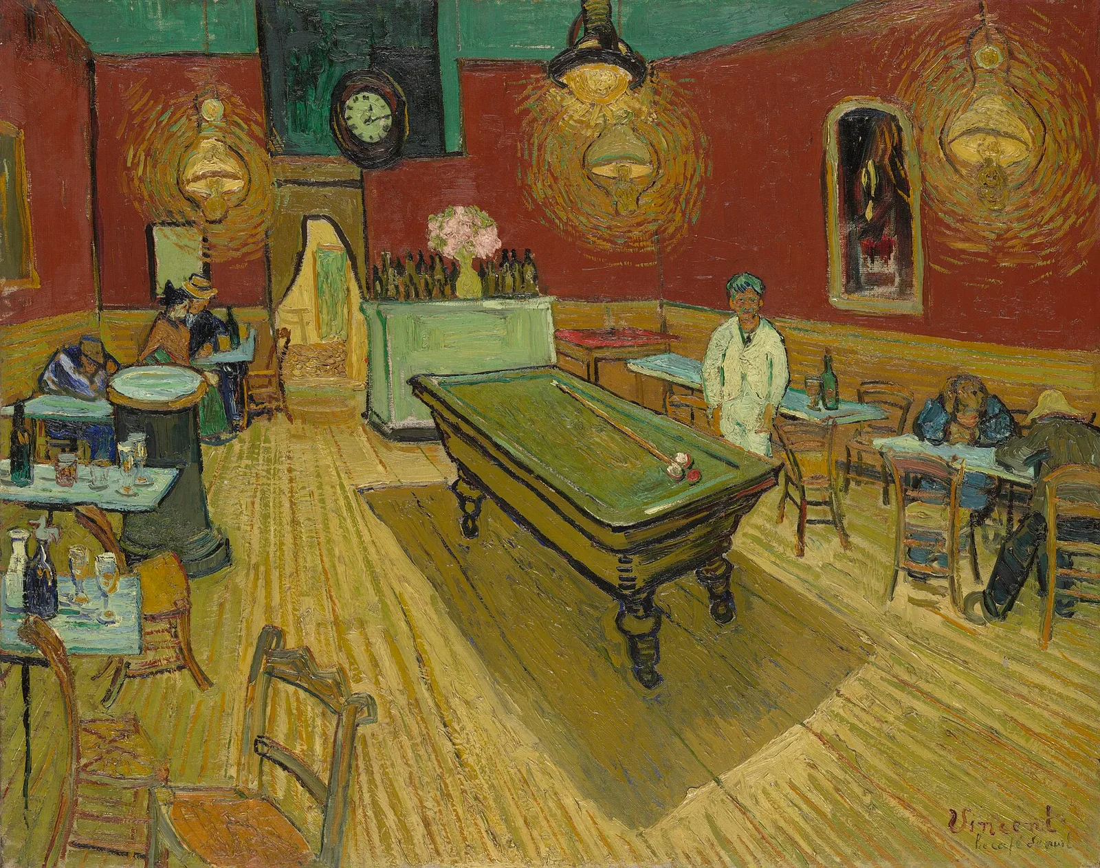 The night café [now Café de l'Alcazar] on the Place Lamartine, Arles