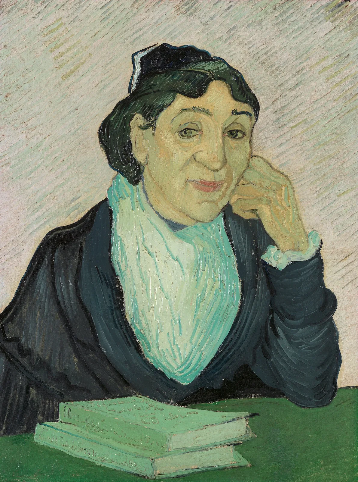 L'Arlésienne, Madame Ginoux: against a light violet-pink background [after a drawing by Paul Gauguin]