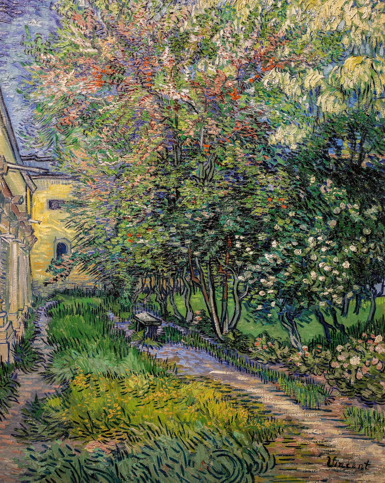 The garden of Saint Paul's hospital