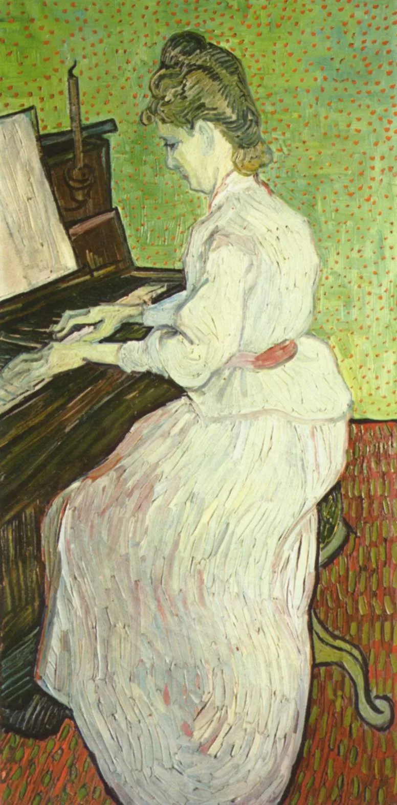 Marguerite Gachet at the piano
