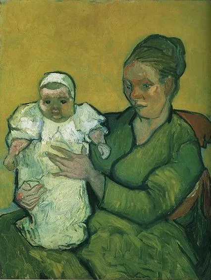 Mother Roulin with her baby