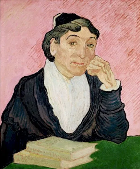 L'Arlésienne, Madame Ginoux: against a rose-colored background [after a drawing by Paul Gauguin]