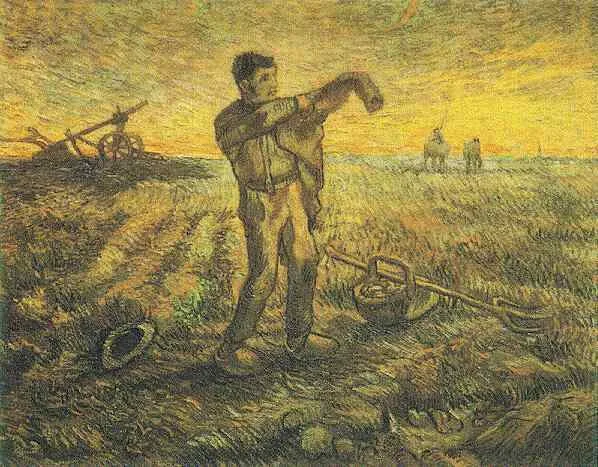 Evening: the end of the day [after Millet]